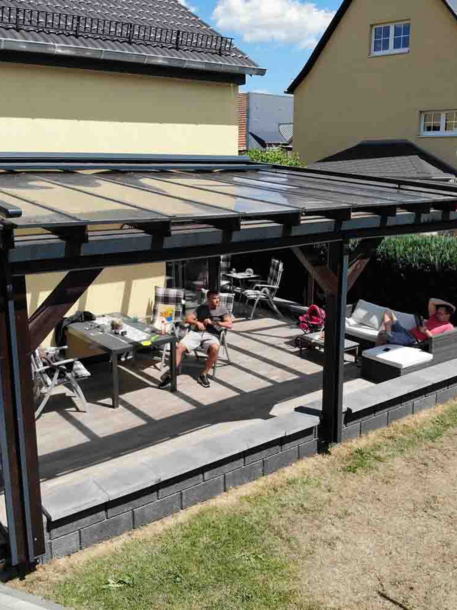 Faszerkezetes polikarbonattető